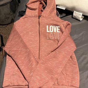 furry jacket, for kids, medium, brand b free, pink shade, brand new never worn